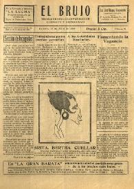 El Brujo. Trisemanario de información, combate y humorismo. Núm. 24, 27 de junio de 1929 | Biblioteca Virtual Miguel de Cervantes