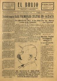 El Brujo. Trisemanario de información, combate y humorismo. Núm. 26, 2 de julio de 1929 | Biblioteca Virtual Miguel de Cervantes