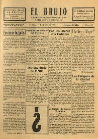 El Brujo. Trisemanario de información, combate y humorismo. Núm. 29, 9 de julio de 1929 | Biblioteca Virtual Miguel de Cervantes