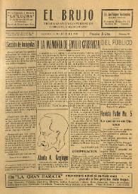 El Brujo. Trisemanario de información, combate y humorismo. Núm. 30, 11 de julio de 1929 | Biblioteca Virtual Miguel de Cervantes