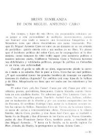 Breve semblanza de don Miguel Antonio Caro / Ciro Mendía | Biblioteca Virtual Miguel de Cervantes