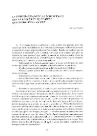 La temporalidad en las acotaciones de "Las Adelfas" y "El hombre que murió en la guerra"  / Vicente Cutillas | Biblioteca Virtual Miguel de Cervantes