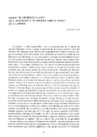 Desde "El desierto llano" de A. Machado a "El desert amb el desig" de J. Carner / Giuseppe Grilli | Biblioteca Virtual Miguel de Cervantes