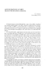 Antonio Machado Álvarez, traductor de lengua inglesa / J. C. Santoyo | Biblioteca Virtual Miguel de Cervantes