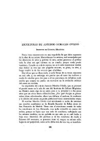 Esculturas de Antonio Morales Oviedo / Francisco Prados de la Plaza | Biblioteca Virtual Miguel de Cervantes