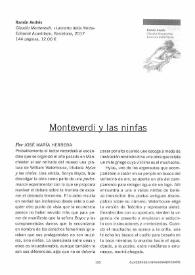 Monteverdi y las ninfas / por José María Herrera | Biblioteca Virtual Miguel de Cervantes