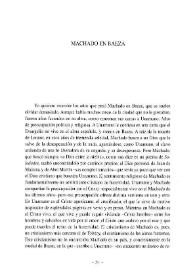 Machado en Baeza  / José Luis Cano      | Biblioteca Virtual Miguel de Cervantes