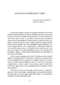 Don Antonio, entre Baeza y Úbeda  / Antonio Linage Conde | Biblioteca Virtual Miguel de Cervantes