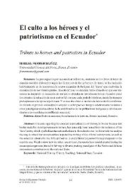 El culto a los héroes y el patriotismo en el Ecuador / Manuel Ferrer Muñoz | Biblioteca Virtual Miguel de Cervantes