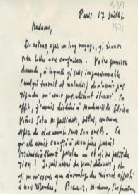 Original manuscrita de Roland-Manuel, Claude a Brody, Elaine. 1971-07-17 | Biblioteca Virtual Miguel de Cervantes