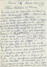 Original manuscrito de Severac, Henriette a Brody, Elaine. 1971-04-28 | Biblioteca Virtual Miguel de Cervantes