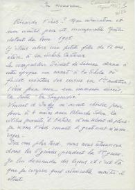 Original manuscrito de Talayrach-Guinle, Françoise a Brody, Elaine. 1971-06-15 | Biblioteca Virtual Miguel de Cervantes