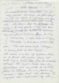 Original manuscrito de Talayrach-Guinle, Françoise a Brody, Elaine. 1971-06-16 | Biblioteca Virtual Miguel de Cervantes