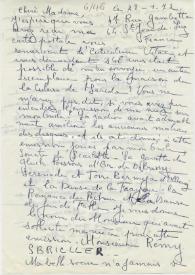 Original manuscrito de Viñes Soto, Elvira a Brody, Elaine. 1972-01-28 | Biblioteca Virtual Miguel de Cervantes