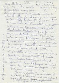 Original manuscrito de Viñes Soto, Elvira a Brody, Elaine. 1973-07-02 | Biblioteca Virtual Miguel de Cervantes