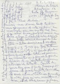 Original manuscrito de Viñes Soto, Elvira a Brody, Elaine. 1974-01-05 | Biblioteca Virtual Miguel de Cervantes