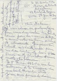 Original manuscrito de Viñes Soto, Elvira a Brody, Elaine. 1974-04-21 | Biblioteca Virtual Miguel de Cervantes