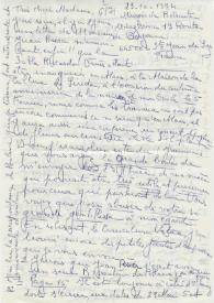 Original manuscrito de Viñes Soto, Elvira a Brody, Elaine. 1974-10-23 | Biblioteca Virtual Miguel de Cervantes