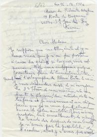 Original manuscrito de Viñes Soto, Elvira a Brody, Elaine. 1974-12-16 | Biblioteca Virtual Miguel de Cervantes