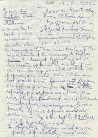 Original manuscrito de Viñes Soto, Elvira a Brody, Elaine. 1977-05-10 | Biblioteca Virtual Miguel de Cervantes