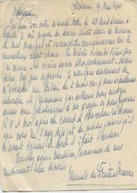 Original manuscrito de Leveque De Freitas Branco, Maria A. De a Brody, Elaine. 1971-05-19 | Biblioteca Virtual Miguel de Cervantes