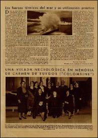 Una velada necrológica en memoria de Carmen de Burgos ("Colombine") / Fotografía Cortés | Biblioteca Virtual Miguel de Cervantes