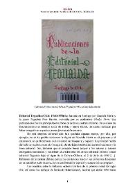 Editorial Tegualda (Chile, 1946-1950) [Semblanza] / María Paz Vera Farfal | Biblioteca Virtual Miguel de Cervantes