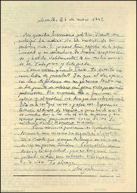 Carta de Miguel Hernández a Carlos Rodríguez Spiteri. Alicante, 26 de enero de 1942 | Biblioteca Virtual Miguel de Cervantes