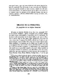 Milagro de la primavera (A propósito de un tópico literario)
 / Ernesto Jareño | Biblioteca Virtual Miguel de Cervantes