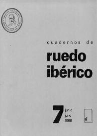 Cuadernos de Ruedo Ibérico. Núm. 7, junio-julio 1966 | Biblioteca Virtual Miguel de Cervantes