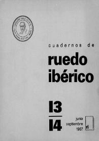 Cuadernos de Ruedo Ibérico. Núm. 13-14, junio-septiembre 1967 | Biblioteca Virtual Miguel de Cervantes