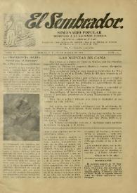 El Sembrador : Semanario Popular Dedicado a la Sagrada Familia, Justicia, Caridad y Paz. Tomo I, núm. 1, 20 de enero de 1929 | Biblioteca Virtual Miguel de Cervantes