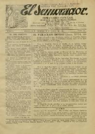 El Sembrador : Semanario Popular Dedicado a la Sagrada Familia, Justicia, Caridad y Paz. Tomo I, núm. 14, 28 de abril de 1929 | Biblioteca Virtual Miguel de Cervantes