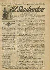 El Sembrador : Semanario Popular Dedicado a la Sagrada Familia, Justicia, Caridad y Paz. Tomo I, núm. 44, 24 de noviembre de 1929 | Biblioteca Virtual Miguel de Cervantes