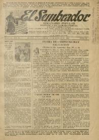 El Sembrador : Semanario Popular Dedicado a la Sagrada Familia, Justicia, Caridad y Paz. Tomo II, año II, núm. 52, 19 de enero de 1930 | Biblioteca Virtual Miguel de Cervantes