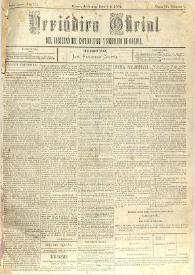 Periódico Oficial del Gobierno del Estado Libre y Soberano de Oaxaca. Primera época, año III, Tomo IV, núm. 1, enero 4 de 1884 | Biblioteca Virtual Miguel de Cervantes