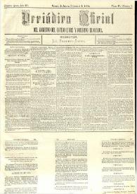 Periódico Oficial del Gobierno del Estado Libre y Soberano de Oaxaca. Primera época, año III, Tomo IV, núm. 9, febrero 2 de 1884 | Biblioteca Virtual Miguel de Cervantes