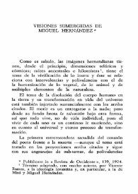 Visiones sumergidas de Miguel Hernández / Bruna Cinti | Biblioteca Virtual Miguel de Cervantes