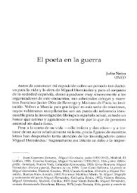 El poeta en la guerra / Julio Neira | Biblioteca Virtual Miguel de Cervantes