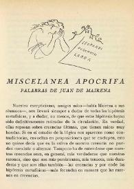 Miscelánea apócrifa. Palabras de Juan de Mairena / Antonio Machado | Biblioteca Virtual Miguel de Cervantes