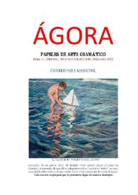 Ágora: papeles de arte gramático. Núm. 11, primavera 2022 | Biblioteca Virtual Miguel de Cervantes