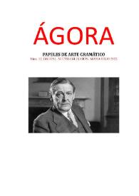 Ágora: papeles de arte gramático. Núm. 12, mayo-junio 2022 | Biblioteca Virtual Miguel de Cervantes