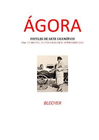 Ágora: papeles de arte gramático. Núm. 13, septiembre 2022 | Biblioteca Virtual Miguel de Cervantes