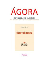 Ágora: papeles de arte gramático. Núm. 15, noviembre-diciembre 2022 | Biblioteca Virtual Miguel de Cervantes