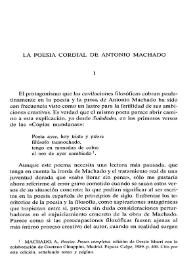 La poesía cordial de Antonio Machado  / Luis García Montero  | Biblioteca Virtual Miguel de Cervantes