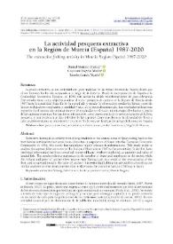 La actividad pesquera extractiva en la Región de Murcia (España) 1987-2020 / Daniel Moreno Muñoz, Cayetano Espejo Marín y Ramón García Marín | Biblioteca Virtual Miguel de Cervantes