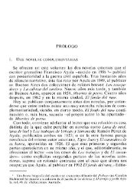 Prólogo a Francisco Ayala, "Muertes de perro. El fondo del vaso" / Mariano Baquero Goyanes | Biblioteca Virtual Miguel de Cervantes