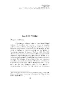 Galdós poeta  / Alan Smith Soto  | Biblioteca Virtual Miguel de Cervantes