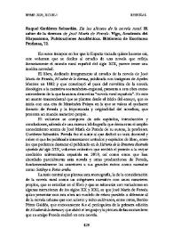 Raquel Gutiérrez Sebastián. "En los albores de la novela rural. El sabor de la tierruca de José María de Pereda". Vigo, Academia del Hispanismo, Publicaciones Académicas. Biblioteca de Escrituras Profanas, 72 / Borja Rodríguez Gutiérrez  | Biblioteca Virtual Miguel de Cervantes