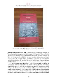 Escarabajo Editorial (Bogotá, 2006-  ) [Semblanza] / Luis Miguel Ramos Barragán | Biblioteca Virtual Miguel de Cervantes